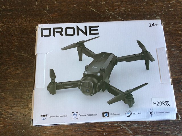 Drone mini, hd camera, zwart - afbeelding 1 van  2