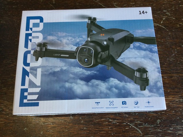 Drone mini, hd camera, zwart - afbeelding 1 van  2