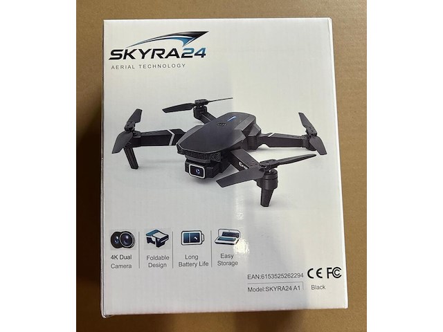 Drone skyra 24 a1 4k dual, zwart - afbeelding 5 van  7