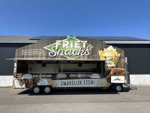 Drowa dr350312 frietaanhangwagen / foodtruck met grote koelcel wt-zh-10 - afbeelding 1 van  16