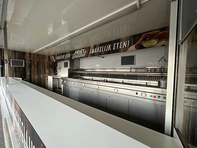 Drowa dr3503/2 frietaanhangwagen / foodtruck met grote koelcel 29-wf-dx - afbeelding 7 van  35
