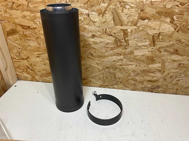 Dru concentrische pijp aluminium 100/150 lengte 500mm inkort - afbeelding 1 van  5