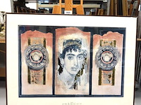 Druk getiteld classic ornament van de kunstenaar joadoor, gekenmerkt door een triptiekstijl met klassieke romeinse of griekse motieven - afbeelding 2 van  5