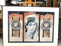 Druk getiteld classic ornament van de kunstenaar joadoor, gekenmerkt door een triptiekstijl met klassieke romeinse of griekse motieven - afbeelding 2 van  5