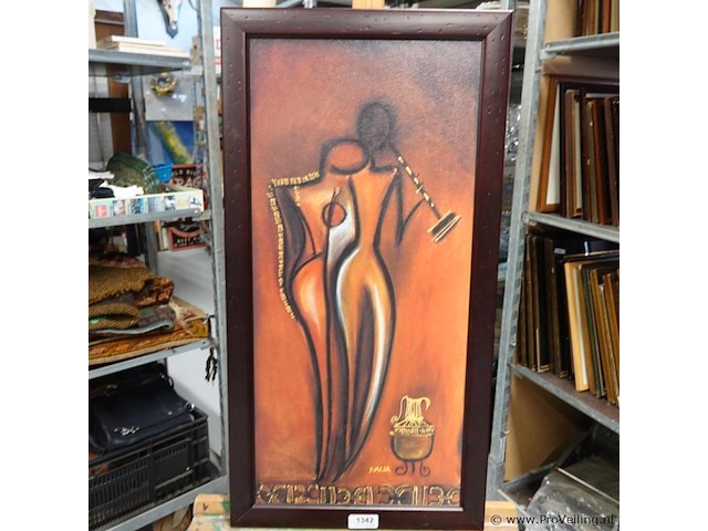 Druk in houten lijst - afbeelding 2 van  5