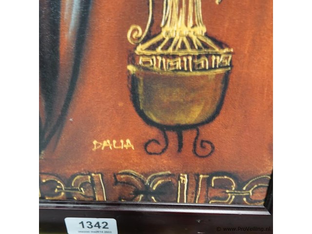 Druk in houten lijst - afbeelding 4 van  5