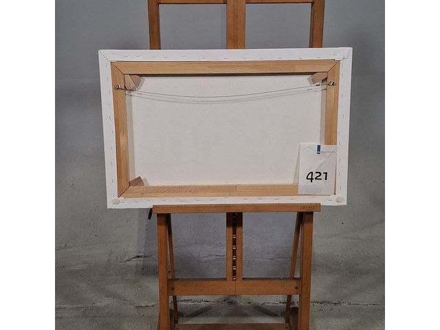 Druk op canvas, reproductie van anton mauve, morgenrit langs het strand - afbeelding 6 van  6