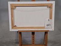 Druk op canvas, reproductie van anton mauve, morgenrit langs het strand - afbeelding 6 van  6