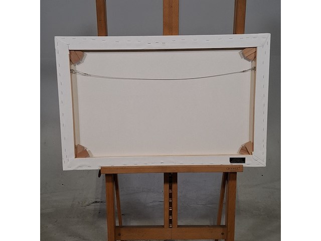 Druk op canvas, reproductie van anton mauve, morgenrit langs het strand - afbeelding 6 van  6