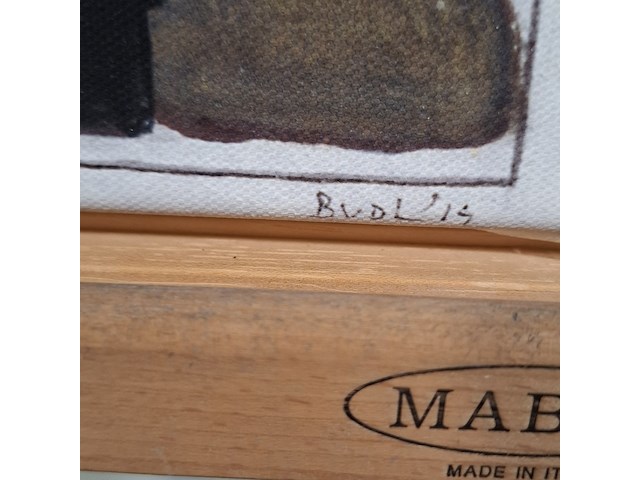 Druk op canvas, reproductie van bart van der leck, bedelvolk - afbeelding 6 van  7