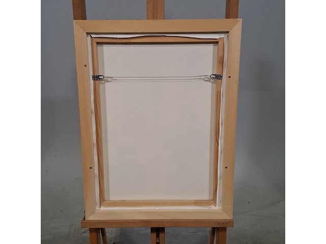 Druk op canvas, reproductie van bart van der leck, bedelvolk - afbeelding 7 van  7