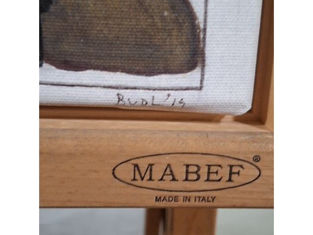 Druk op canvas, reproductie van bart van der leck, bedelvolk - afbeelding 5 van  7