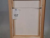 Druk op canvas, reproductie van bart van der leck, bedelvolk - afbeelding 7 van  7