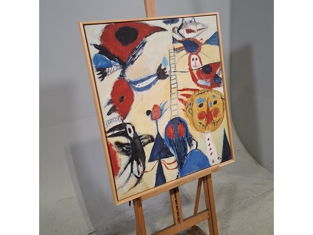 Druk op canvas, reproductie van constant, het laddertje - afbeelding 2 van  6