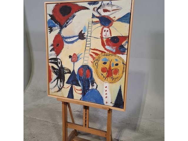 Druk op canvas, reproductie van constant, het laddertje - afbeelding 3 van  6