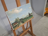 Druk op canvas, reproductie van hendrik johnnes weissenbruch, gezicht bij geestbrug - afbeelding 2 van  6