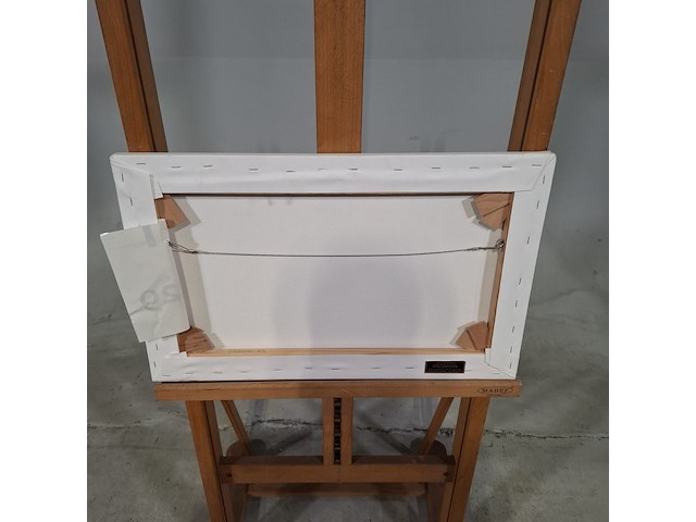 Druk op canvas, reproductie van hendrik johnnes weissenbruch, gezicht bij geestbrug - afbeelding 6 van  6