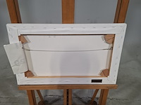 Druk op canvas, reproductie van hendrik johnnes weissenbruch, gezicht bij geestbrug - afbeelding 6 van  6