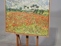 Druk op canvas, reproductie van vincent van gogh, papaverveld - afbeelding 3 van  7