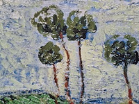 Druk op canvas, reproductie van vincent van gogh, papaverveld - afbeelding 5 van  7