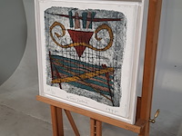 Druk op canvas, wim zurné, hekwerk 26/30, 1995 - afbeelding 3 van  9