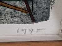 Druk op canvas, wim zurné, hekwerk 26/30, 1995 - afbeelding 7 van  9