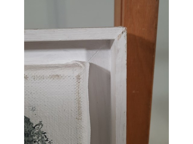 Druk op canvas, wim zurné, hekwerk 26/30, 1995 - afbeelding 8 van  9