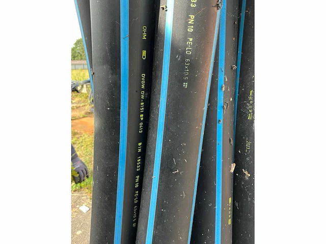 Drukbuis pe-ld 63x10,5mm pn10 - 100meter - afbeelding 2 van  3
