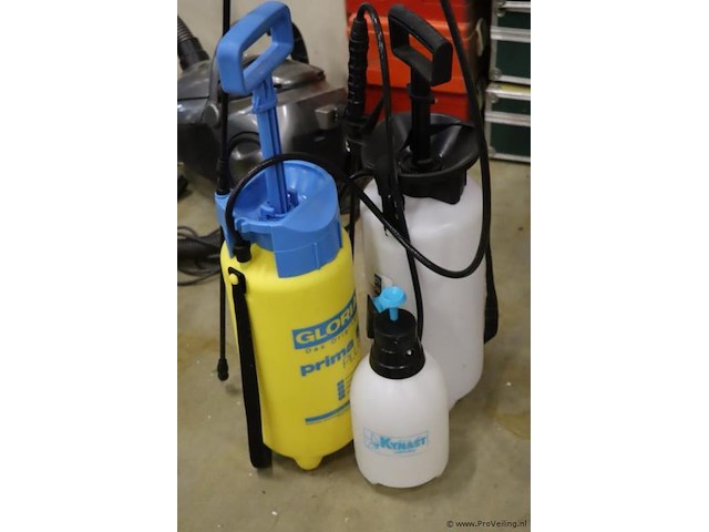 Drukspuiten, diverse merken o.a. gloria prima drukspuit 5 plus & tukan - afbeelding 1 van  6