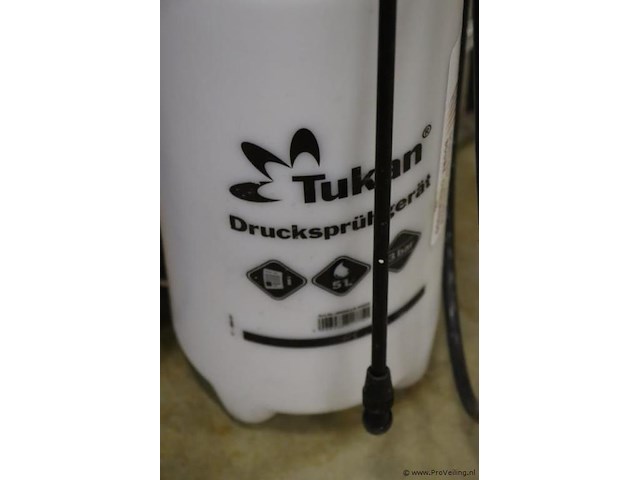 Drukspuiten, diverse merken o.a. gloria prima drukspuit 5 plus & tukan - afbeelding 6 van  6