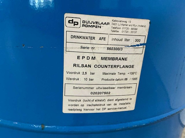 Druktank 300l - afbeelding 2 van  3