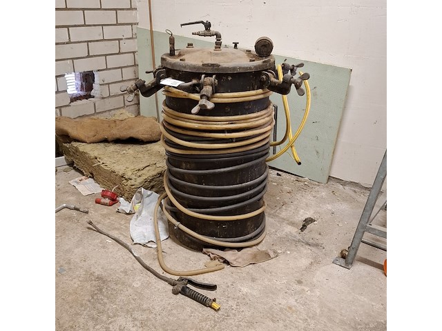 Drukvat met teerpot - afbeelding 1 van  8