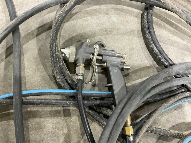 Drukvat(lijm) met slangen en spray pistool - afbeelding 5 van  5