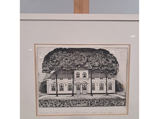 Drukwerk in lijst, erna van mondfrans, broager 8/15, 1975 - afbeelding 3 van  9