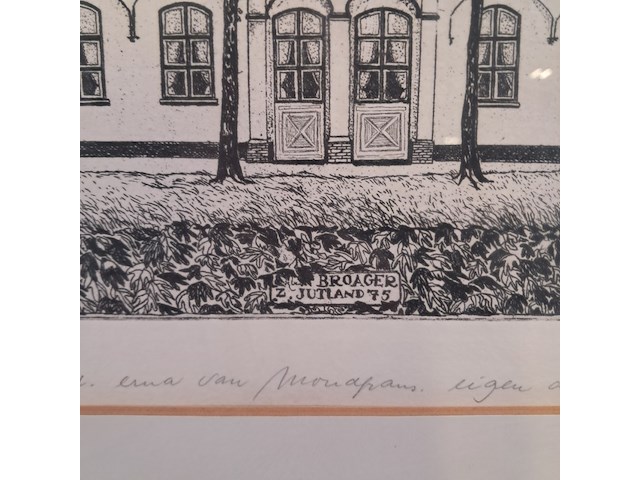 Drukwerk in lijst, erna van mondfrans, broager 8/15, 1975 - afbeelding 5 van  9