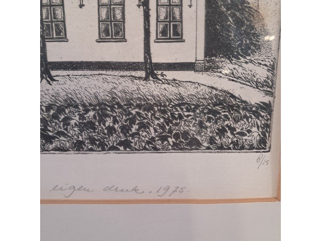 Drukwerk in lijst, erna van mondfrans, broager 8/15, 1975 - afbeelding 6 van  9