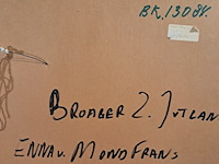 Drukwerk in lijst, erna van mondfrans, broager 8/15, 1975 - afbeelding 9 van  9