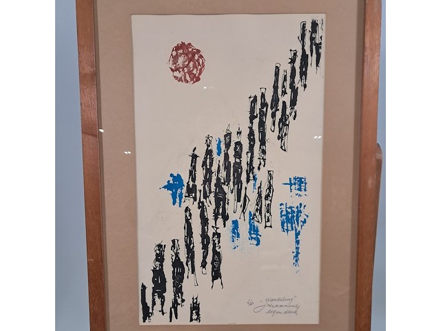 Drukwerk in lijst, j. kraanen, wandeling 6/8 - afbeelding 3 van  8