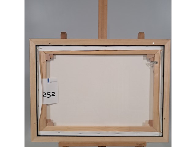 Drukwerk in lijst, reproductie van carel willink, simon de pilaarheilige - afbeelding 6 van  6