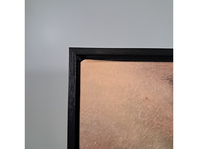 Drukwerk in lijst, reproductie van ina van zyl, lady taking a drink - afbeelding 4 van  5