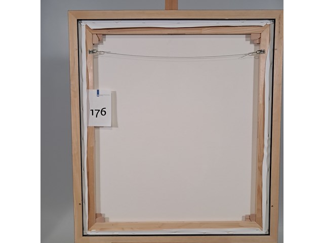 Drukwerk in lijst, reproductie van ina van zyl, lady taking a drink - afbeelding 5 van  5