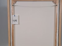 Drukwerk in lijst, reproductie van ina van zyl, lady taking a drink - afbeelding 5 van  5