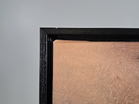 Drukwerk in lijst, reproductie van ina van zyl, lady taking a drink - afbeelding 4 van  5