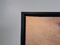 Drukwerk in lijst, reproductie van ina van zyl, lady taking a drink - afbeelding 4 van  5