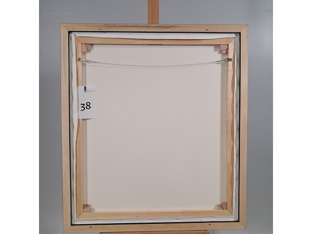 Drukwerk in lijst, reproductie van ina van zyl, lady taking a drink - afbeelding 5 van  5