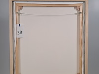 Drukwerk in lijst, reproductie van ina van zyl, lady taking a drink - afbeelding 5 van  5