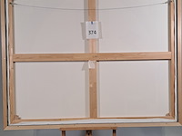 Drukwerk in lijst, reproductie van theo van doesburg, de kaartspelers - afbeelding 6 van  6