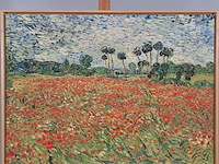 Drukwerk in lijst, reproductie van vincent van gogh, papaverveld - afbeelding 1 van  5