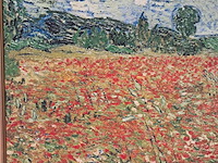 Drukwerk in lijst, reproductie van vincent van gogh, papaverveld - afbeelding 3 van  5