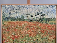 Drukwerk in lijst, reproductie van vincent van gogh, papaverveld - afbeelding 1 van  5